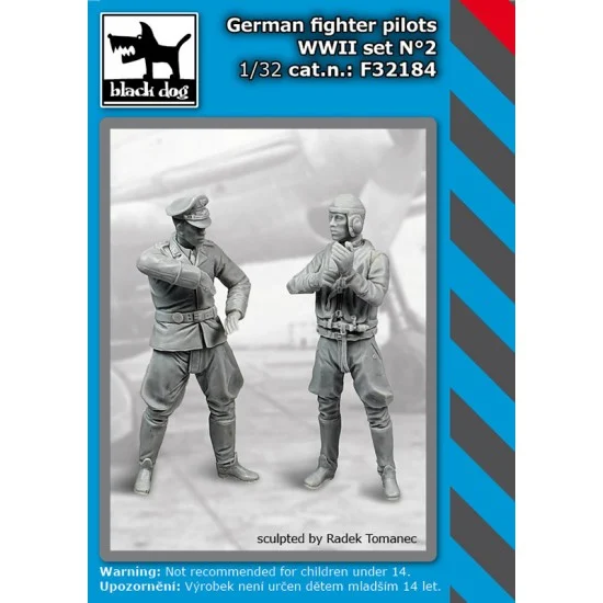 Black Dog F32184 1/32 German Fighter Pilots Ww Ii Set Vol.2 - Model Figures