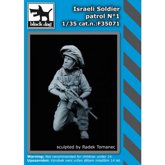 Black Dog F35071 1/35 Israeli Army Soldier Patrol kit No.1 (1 Figure) - Model Figures