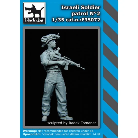 Black Dog F35072 1/35 Israeli Army Soldier Patrol kit No.2 (1 Figure) - Model Figures