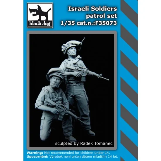 Black Dog F35073 1/35 Israeli Army Soldiers Patrol set (2 Figures) - Model Figures