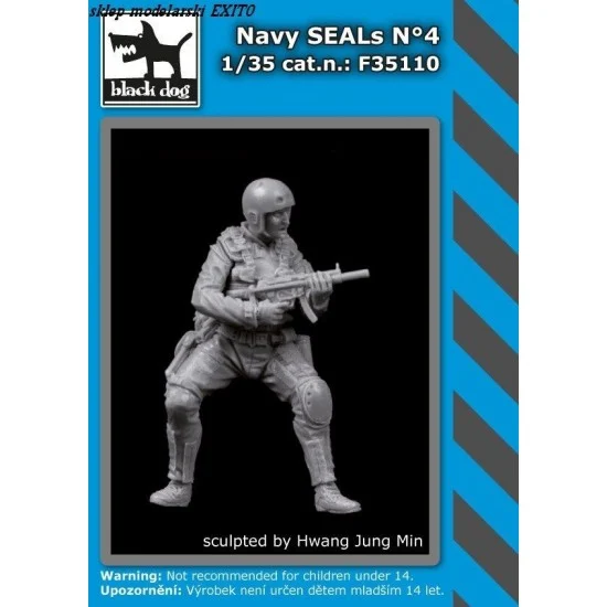 Black Dog F35110 1/35 Navy Seals No.4 (1 Figure) - Model Figures