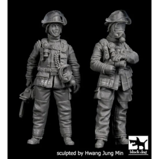 Black Dog F35151 1/35 Firemen Set No.1 (2 figures) - Model Figures