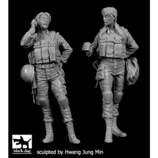 Black Dog F35159 1/35 Israeli Female Soldiers Set No.2 (2 figures) - Model Figures