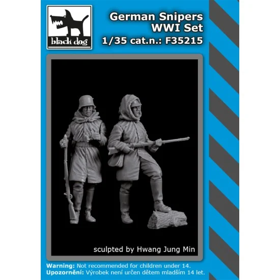 Black Dog F35215 1/35 WWI German Snipers Set - Model Figures