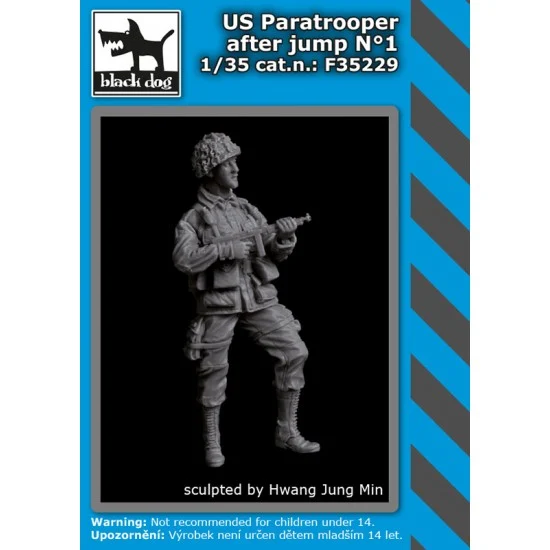 Black Dog F35229 1/35 US Paratrooper After Jump Vol.1 - Model Figures