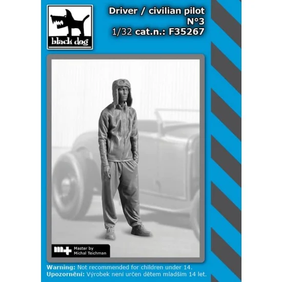 Black Dog F35267 1/35 Driver / Civilian Pilot Vol.3 - Model Figures