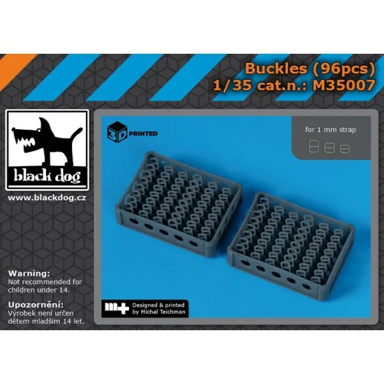 Black Dog M35007 1/35 Buckles (96pcs) - Military Vehicles & Tanks