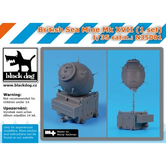 Black Dog N35001 1/35 British Sea Mine Mk XVII (1 set) - Scenics & Diorama