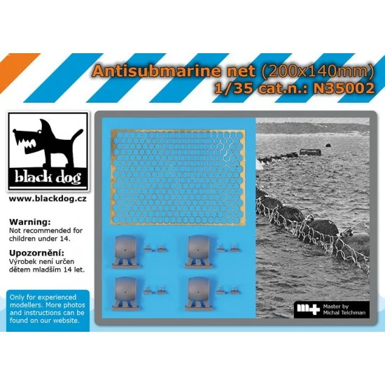 Black Dog N35002 1/35 Antisubmarine Net (200mm x 140 mm) - Scenics & Diorama