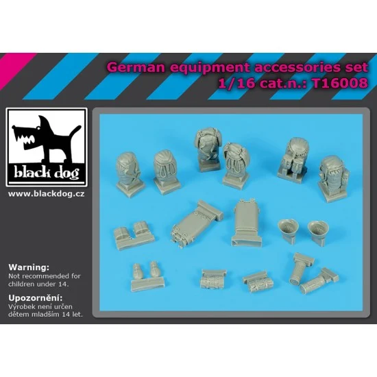 Black Dog T16008 1/16 German Equipment Accessories Set - Scenics & Diorama