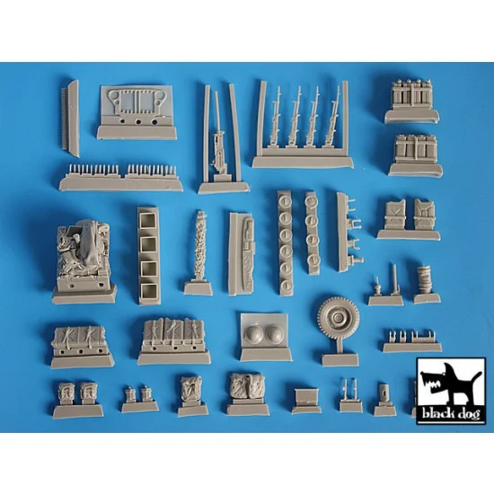 Black Dog T35014 1/35 British SAS Jeep in North Africa 1942 Conversion Set for Tamiya/Italeri kits - Military Vehicles & Tanks