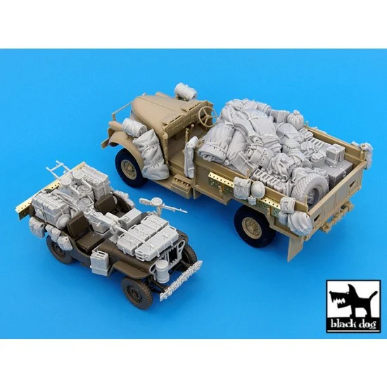 Black Dog T35016 1/35 British SAS Jeep &Chevrolet in North Africa 1942 Conversion Set for TamiyaItaleri - Military Vehicles & Tanks