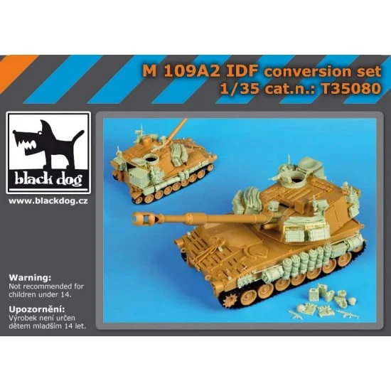 Black Dog T35080 1/35 M109A2 IDF Paladin Conversion & Baggage Loadup set for Kinetic kit - Military Vehicles & Tanks