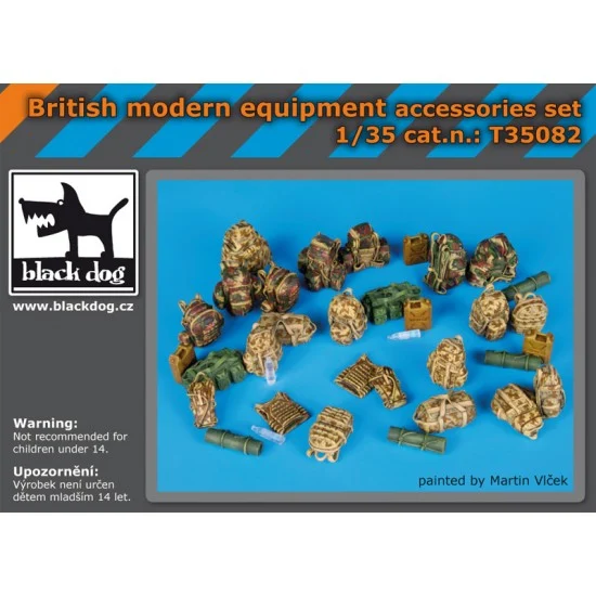 Black Dog T35082 1/35 British Modern Equipment Accessories set - Scenics & Diorama