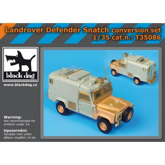 Black Dog T35086 1/35 Land Rover Defender Snatch Protected Patrol Vehicle Conversion set for HobbyBoss kit - Military Vehicles & Tanks