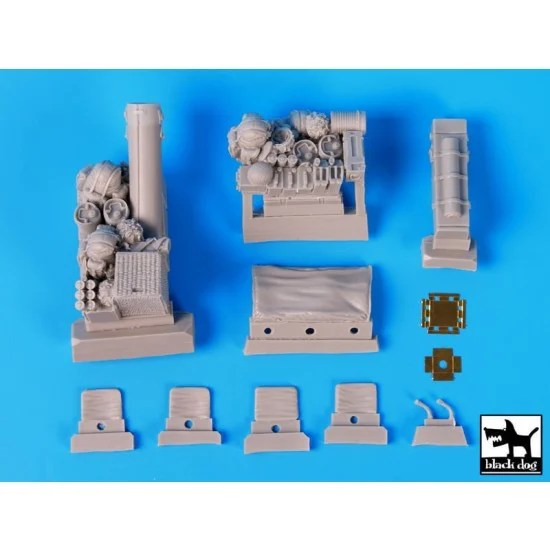 Black Dog T35111 1/35 British Paratrooper Jeep After Drop Accessories Set for Bronco kit - Military Vehicles & Tanks
