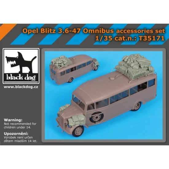Black Dog T35171 1/35 Opel Blitz 3.6-47 Omnibus Accessories Set