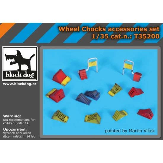 Black Dog T35200 1/35 Wheel Chocks Accessories Set - Scenics & Diorama