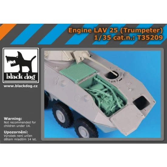 Black Dog T35209 1/35 LAV-25 Engine Set for Trumpeter kits