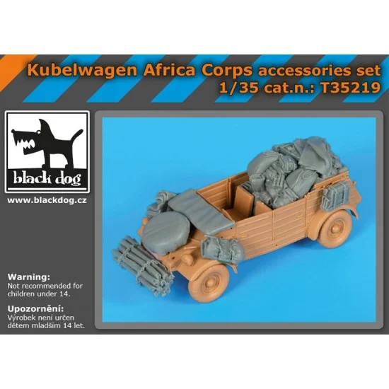 Black Dog T35219 1/35 Kubelwagen Africa Corps Stowage Set for Tamiya kits - Military Vehicles & Tanks