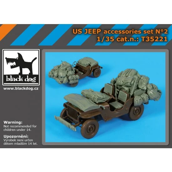 Black Dog T35221 1/35 US Jeep Stowage Accessories set for Tamiya kits - Military Vehicles & Tanks