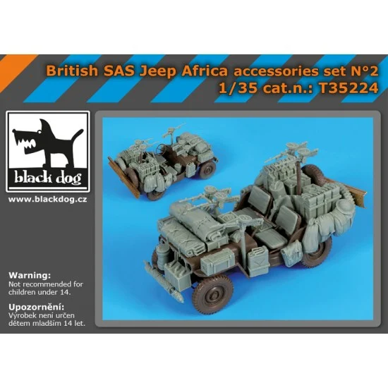 Black Dog T35224 1/35 British SAS Jeep Africa Accessories Detail set for Tamiya kits - Military Vehicles & Tanks