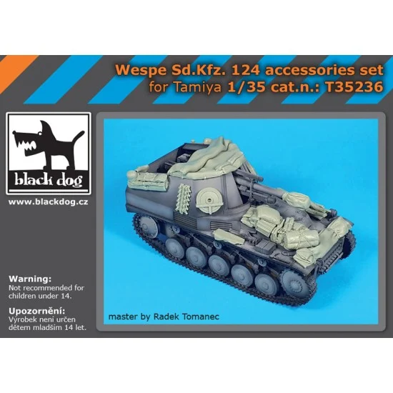 Black Dog T35236 1/35 Wespe SSd.Kfz 124 Accessories Set for Tamiya kits - Military Vehicles & Tanks