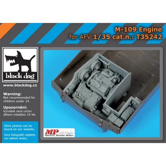 Black Dog T35242 1/35 M109 Howitzer Engine for AFV Club kits - Military Vehicles & Tanks