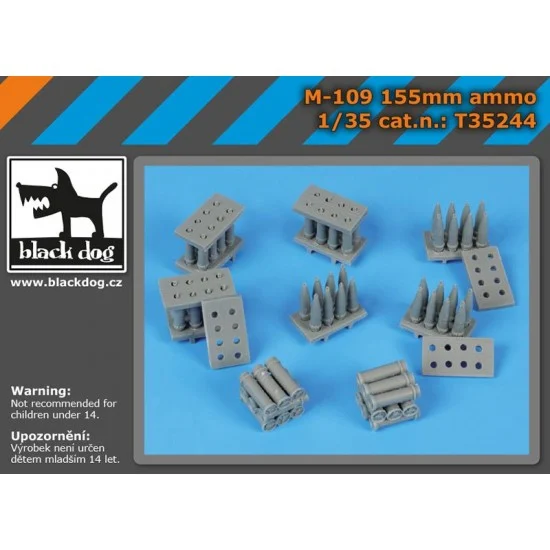 Black Dog T35244 1/35 M-109 Howitzer 155mm Ammo