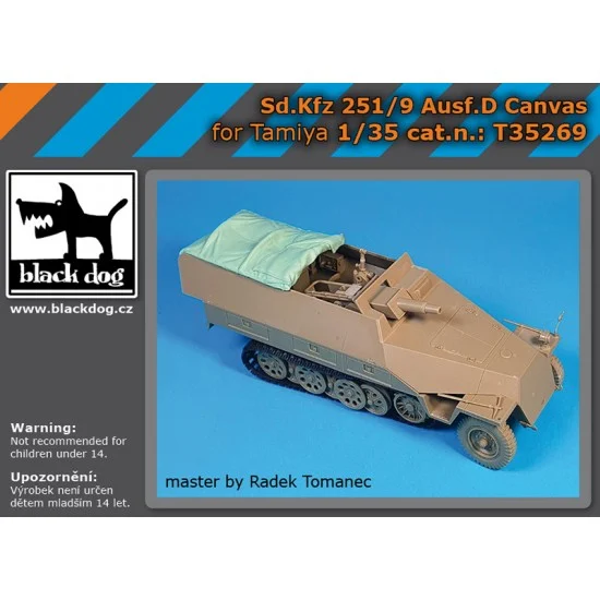 Black Dog T35269 1/35 SdKfz 251 /9 Ausf.D Canvas for Tamiya kits - Military Vehicles & Tanks