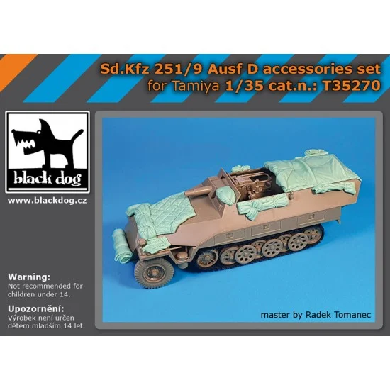 Black Dog T35270 1/35 SdKfz 251/9 Ausf D Accessories Set for Tamiya kits - Military Vehicles & Tanks