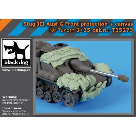 Black Dog T35273 1/35 StuG III Ausf G Front Protection, Canvas for Takom kits - Military Vehicles & Tanks