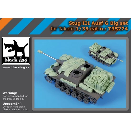 Black Dog T35274 1/35 StuG III Ausf G Super Detail Set for Takom kits - Military Vehicles & Tanks