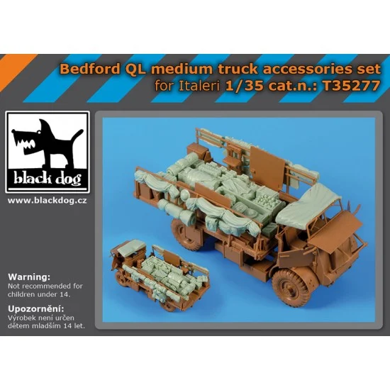 Black Dog T35277 1/35 Bedford QL Medium Truck Accessories Set for Italeri kits - Military Vehicles & Tanks