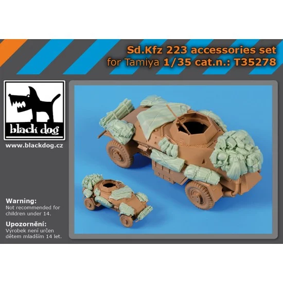 Black Dog T35278 1/35 Sd.Kfz 223 Accessories Set for Tamiya kits - Military Vehicles & Tanks