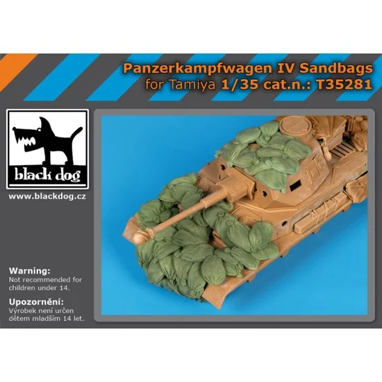 Black Dog T35281 1/35 Panzerkampfwagen IV Sandbags for Tamiya kits - Military Vehicles & Tanks