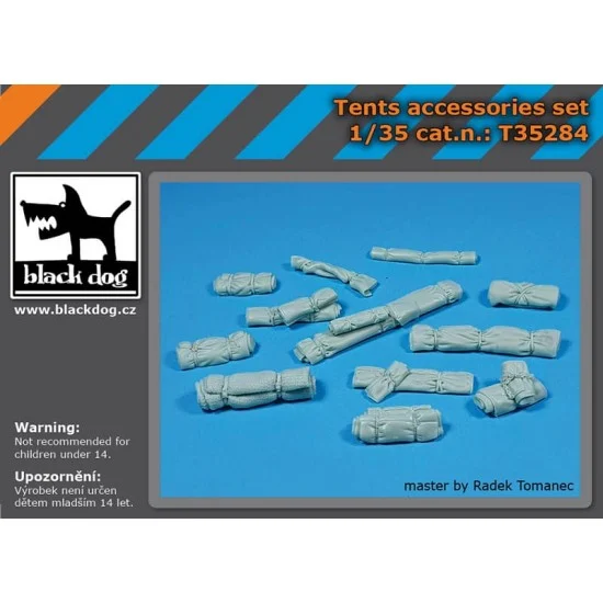 Black Dog T35284 1/35 Tents Accessories Set - Military Vehicles & Tanks
