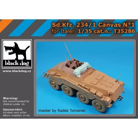 Black Dog T35286 1/35 Sd.Kfz. 234/1 Canvas Vol.1 for Italeri kits - Military Vehicles & Tanks