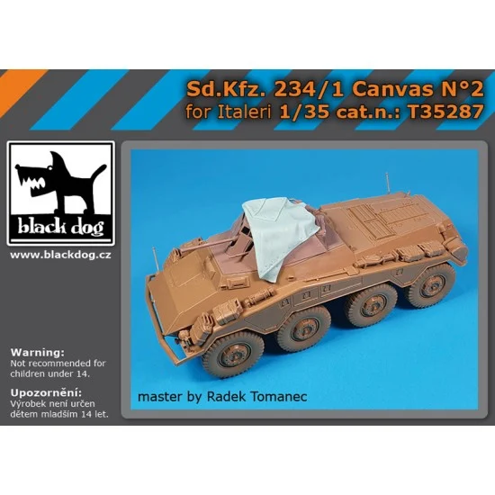 Black Dog T35287 1/35 Sd.Kfz. 234/1 Canvas Vol.2 for Italeri kits - Military Vehicles & Tanks