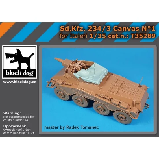 Black Dog T35289 1/35 Sd.Kfz. 234/3 Canvas Vol.1 for Italeri kits - Military Vehicles & Tanks