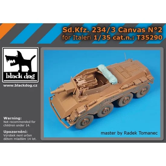 Black Dog T35290 1/35 Sd.Kfz. 234/3 Canvas Vol.2 for Italeri kits - Military Vehicles & Tanks