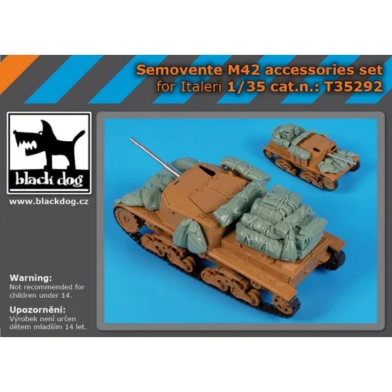 Black Dog T35292 1/35 Semovente M42 Accessories Set for Italeri kits - Military Vehicles & Tanks