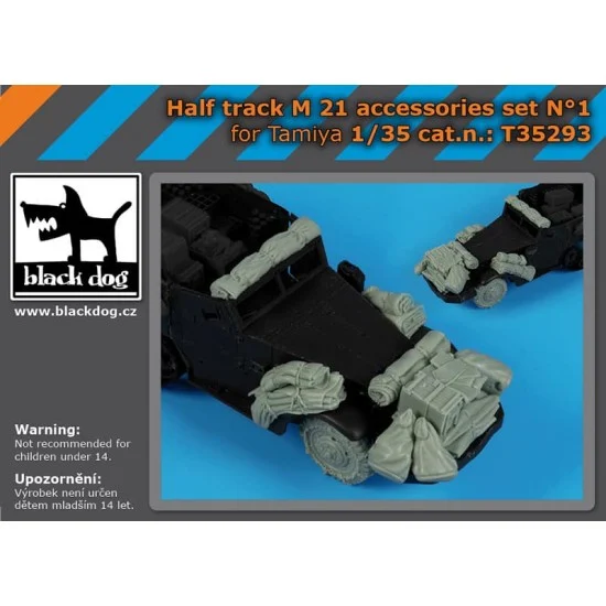 Black Dog T35293 1/35 Half Track M 21 Accessories Set Vol.1 for Tamiya kits - Military Vehicles & Tanks