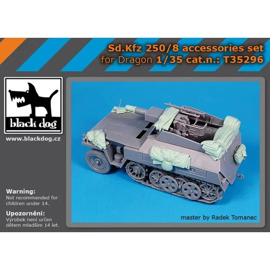 Black Dog T35296 1/35 Sd.Kfz 250/8 Accessories Set for Dragon kits - Military Vehicles & Tanks