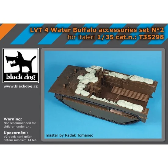Black Dog T35298 1/35 LVT-4 Water Buffalo Accessories Set Vol.2 for Italeri kits