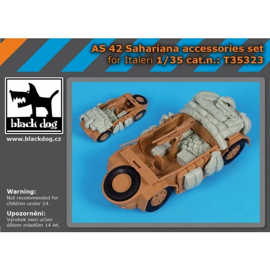 Black Dog T35323 1/35 AS 42 Sahariana Accessories Set for Italeri kits - Military Vehicles & Tanks