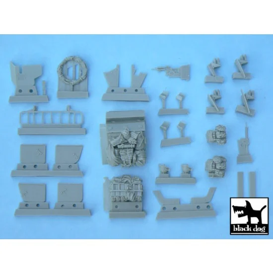 Black Dog T48034 1/48 Humvee Iraq War Accessories Set for Tamiya kit - Military Vehicles & Tanks