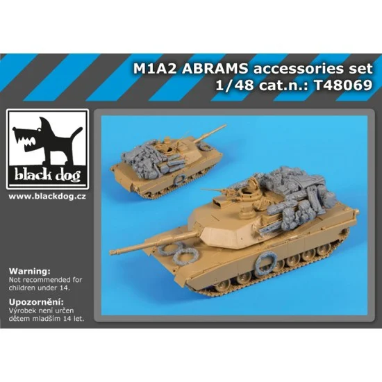 Black Dog T48069 1/48 M1A2 Abrams Stowage Accessories set for Tamiya kits - Military Vehicles & Tanks