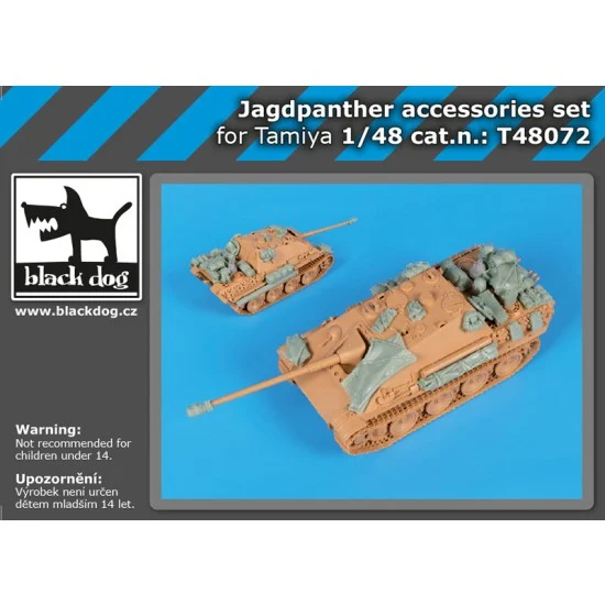 Black Dog T48072 1/48 Jagdpanther Accessories set for Tamiya kits - Military Vehicles & Tanks