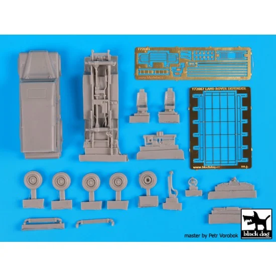 Black Dog T72088 1/72 Land Rover 110 Defender Complete Resin Kit (with photo-etched details)